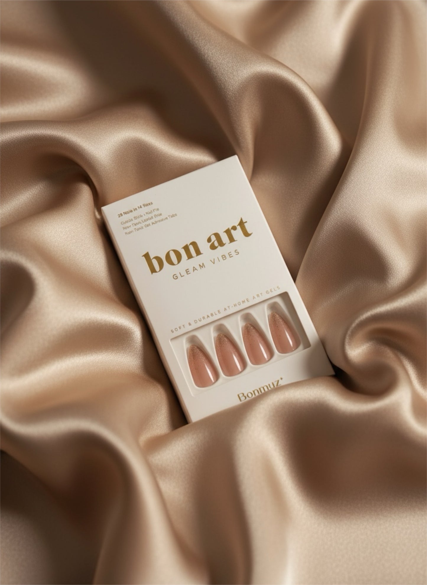 Bonmuz Press-On Nails – Golden Prosperity